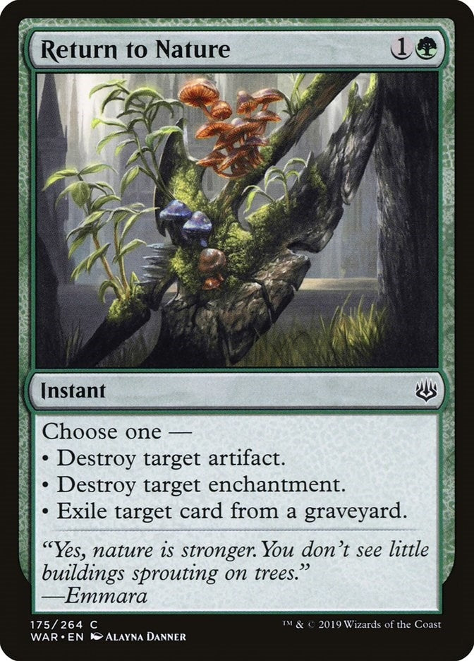 Image for Return to Nature (War of the Spark) (175) - Magic: The Gathering