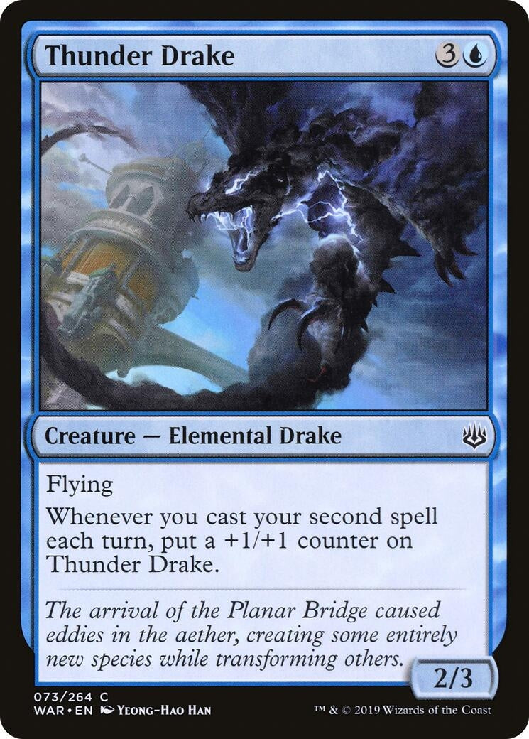 Image for Thunder Drake (War of the Spark) (73) - Magic: The Gathering