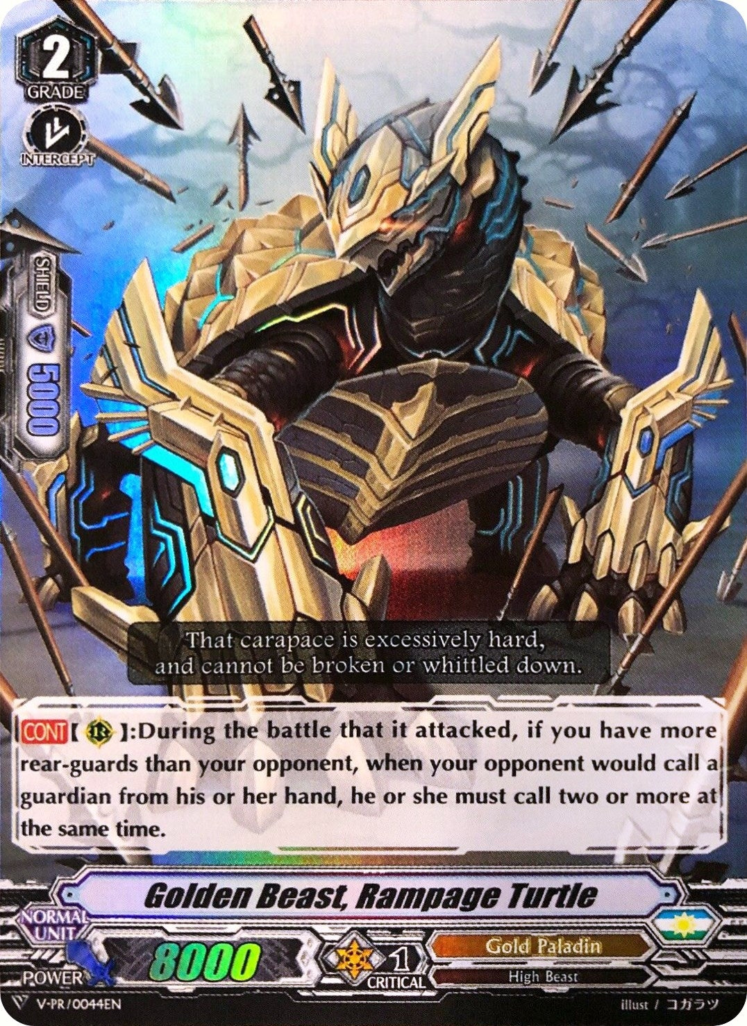 Image for Golden Beast, Rampage Turtle (V Promo Cards) (V-PR/0044EN) - Cardfight Vanguard