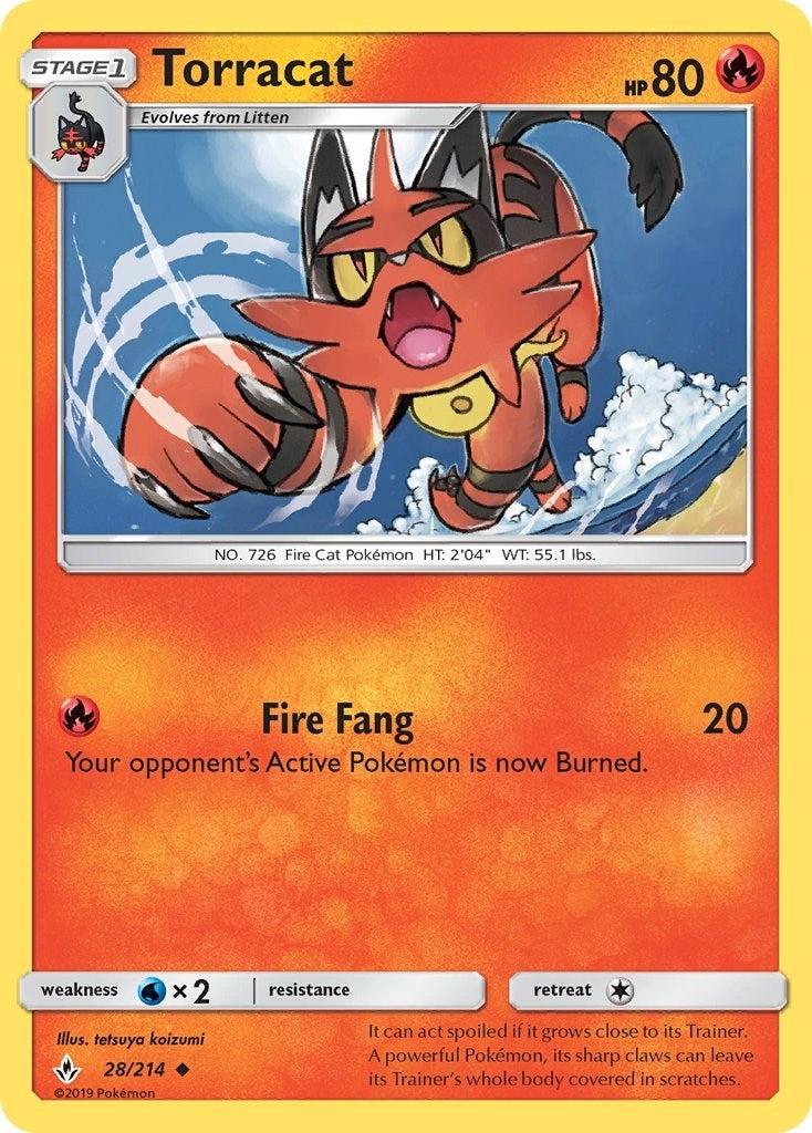 Image for Torracat (SM - Unbroken Bonds) (28/214) - Pokemon