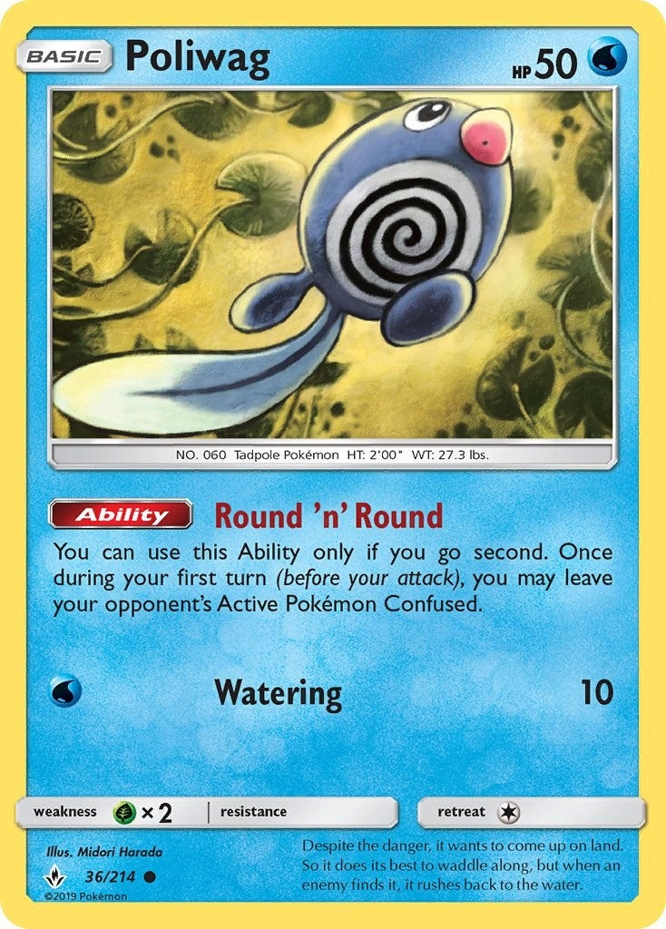 Image for Poliwag (36) (SM - Unbroken Bonds) (36/214) - Pokemon