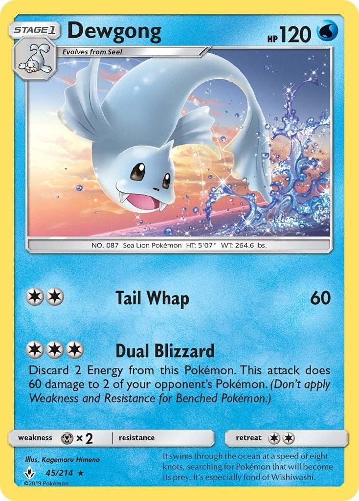 Image for Dewgong (SM - Unbroken Bonds) (45/214) - Pokemon