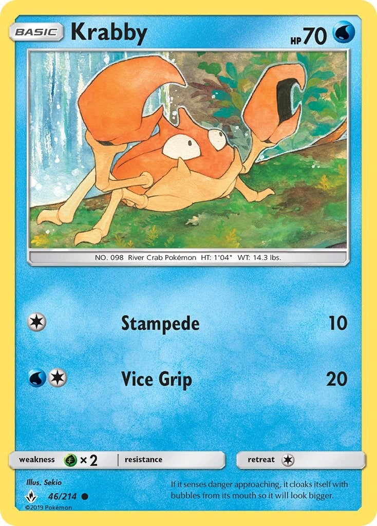 Image for Krabby (SM - Unbroken Bonds) (46/214) - Pokemon
