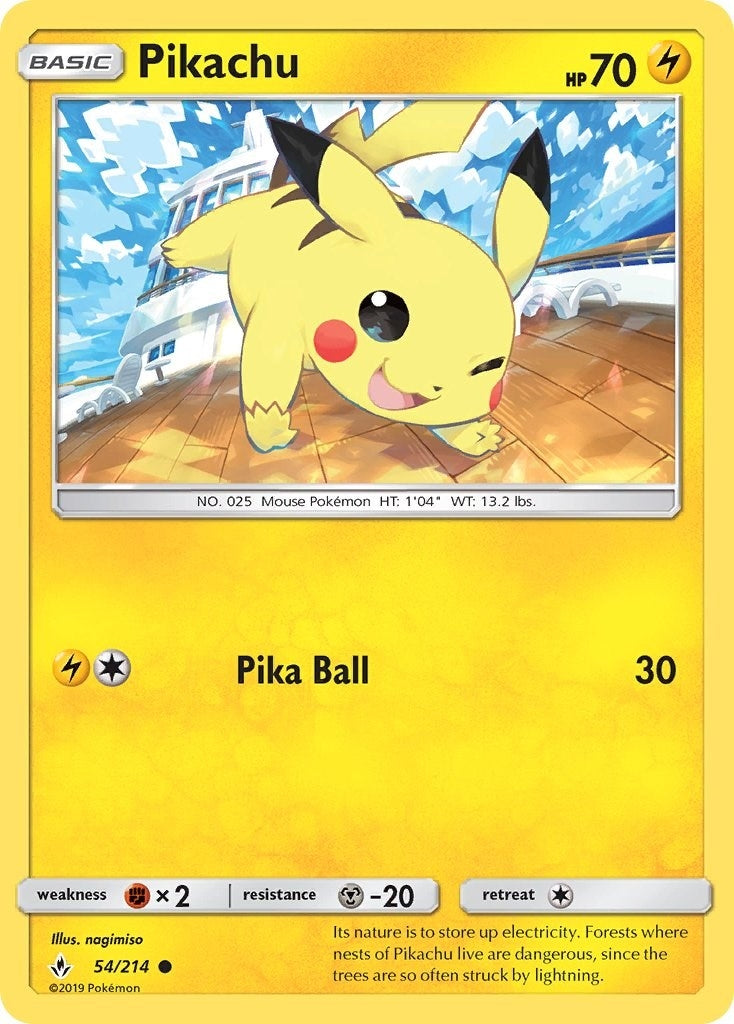 Image for Pikachu (SM - Unbroken Bonds) (54/214) - Pokemon