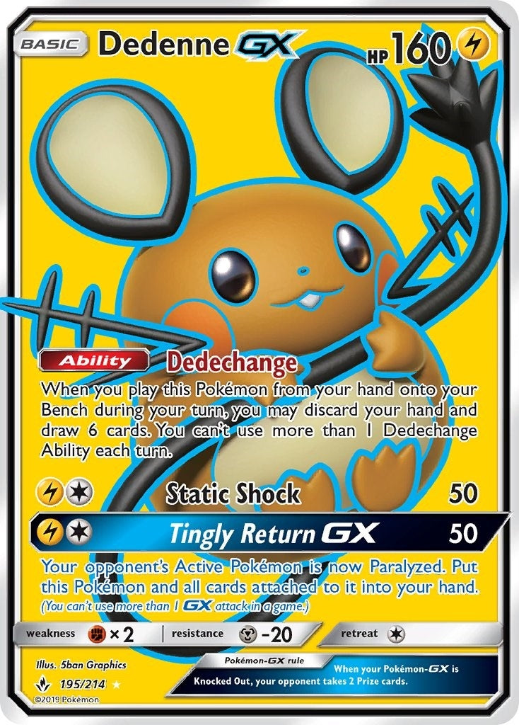 Image for Dedenne GX (Full Art) (SM - Unbroken Bonds) (195/214) - Pokemon