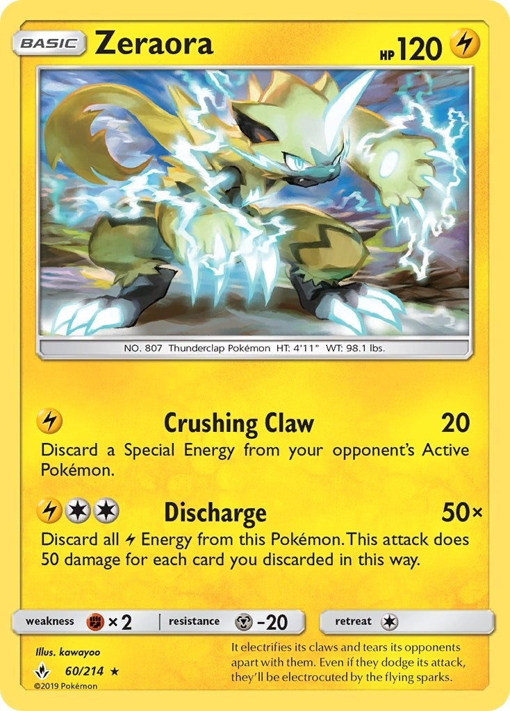 Image for Zeraora (SM - Unbroken Bonds) (60/214) - Pokemon