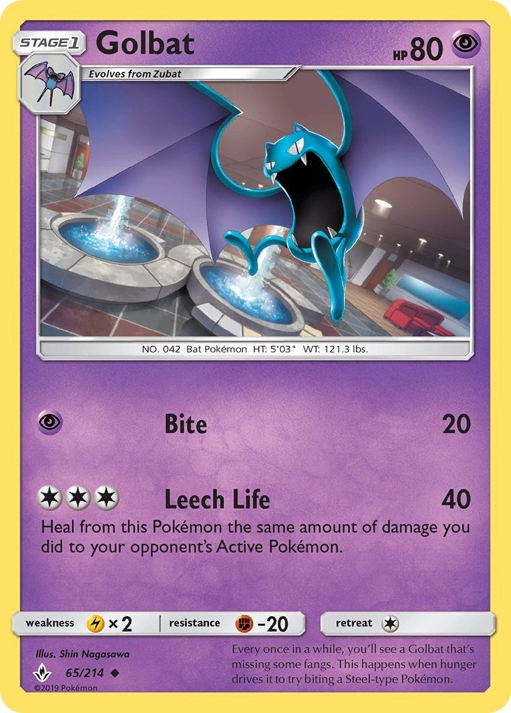 Image for Golbat (SM - Unbroken Bonds) (65/214) - Pokemon