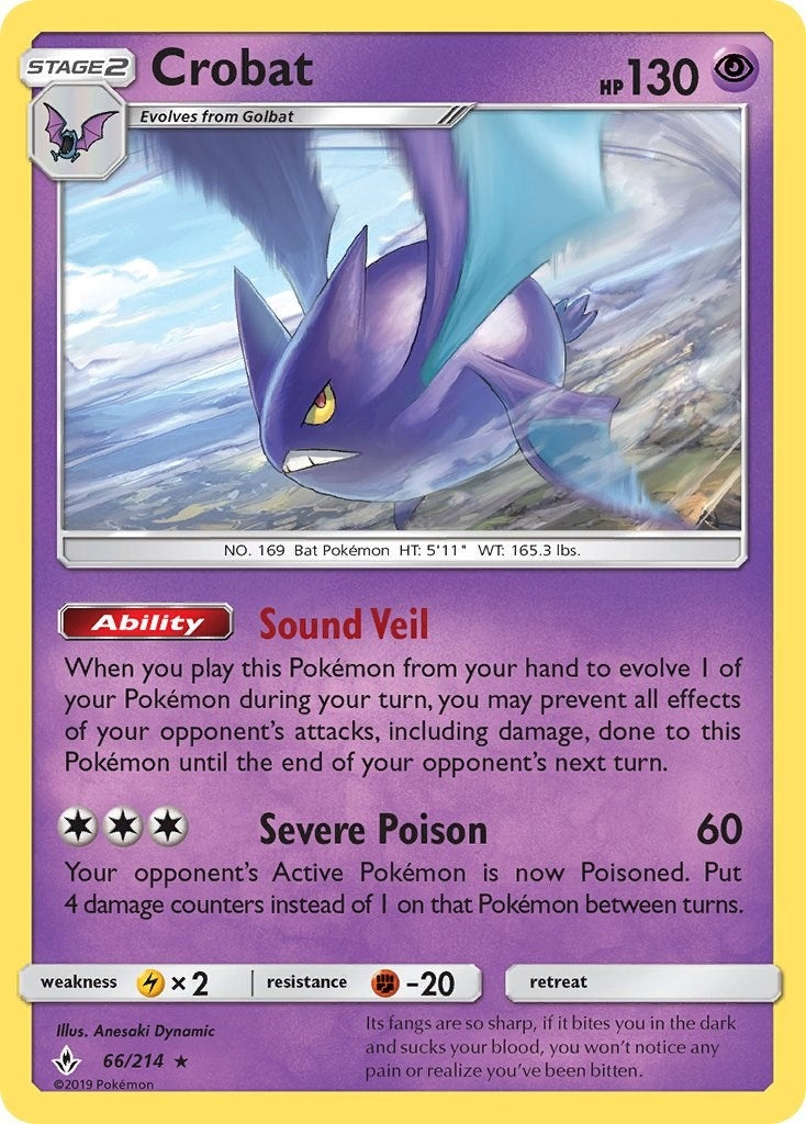 Image for Crobat (SM - Unbroken Bonds) (66/214) - Pokemon