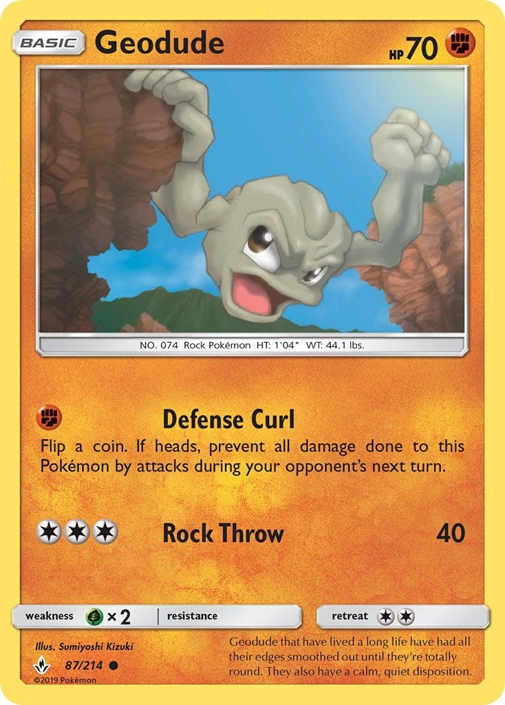 Image for Geodude (SM - Unbroken Bonds) (87/214) - Pokemon