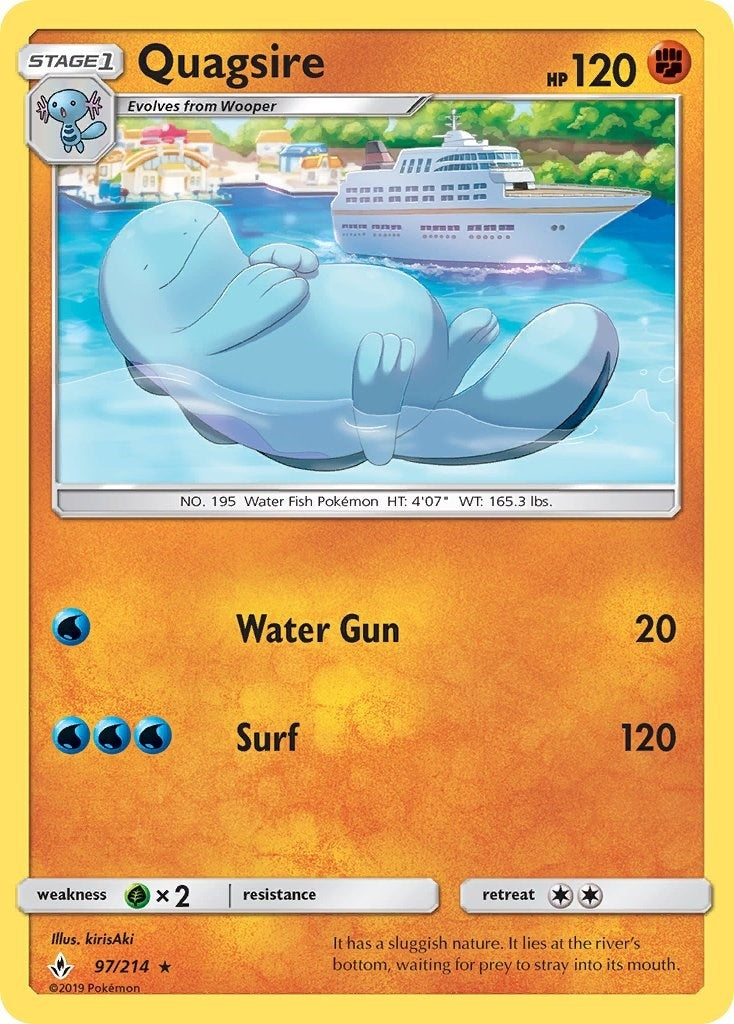 Image for Quagsire (SM - Unbroken Bonds) (97/214) - Pokemon