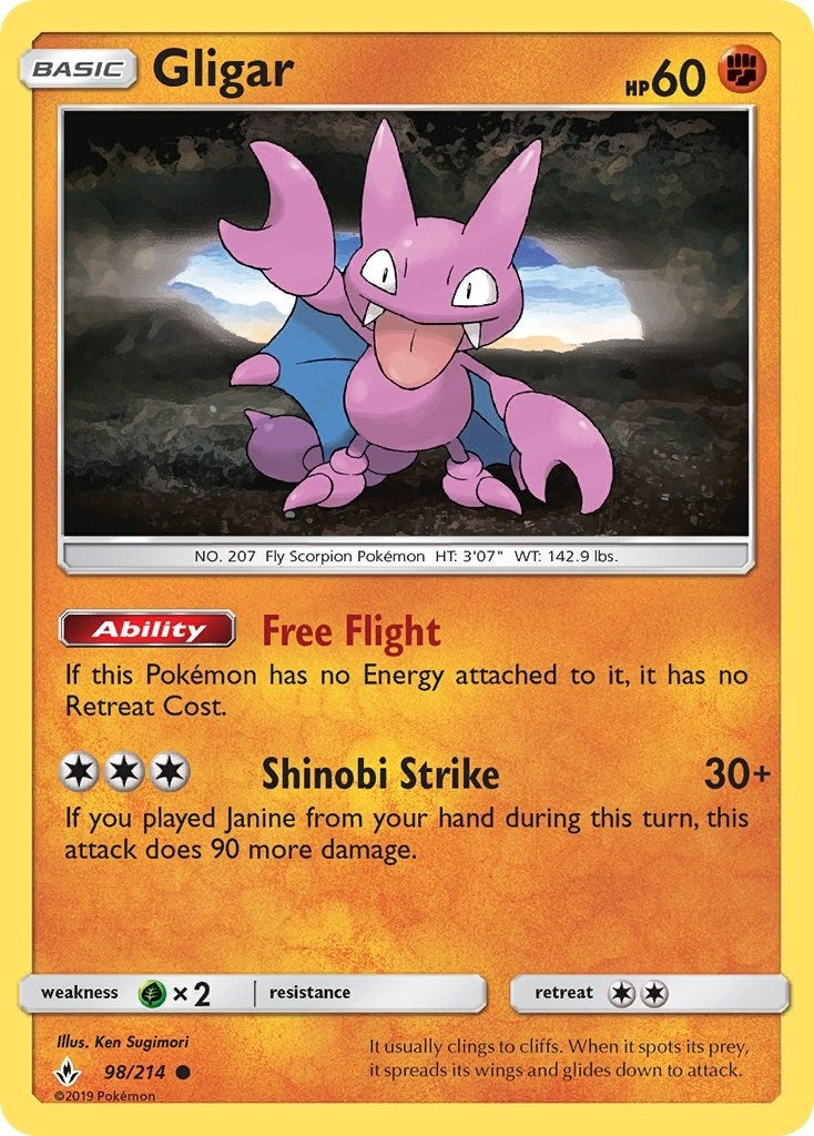 Image for Gligar (SM - Unbroken Bonds) (98/214) - Pokemon