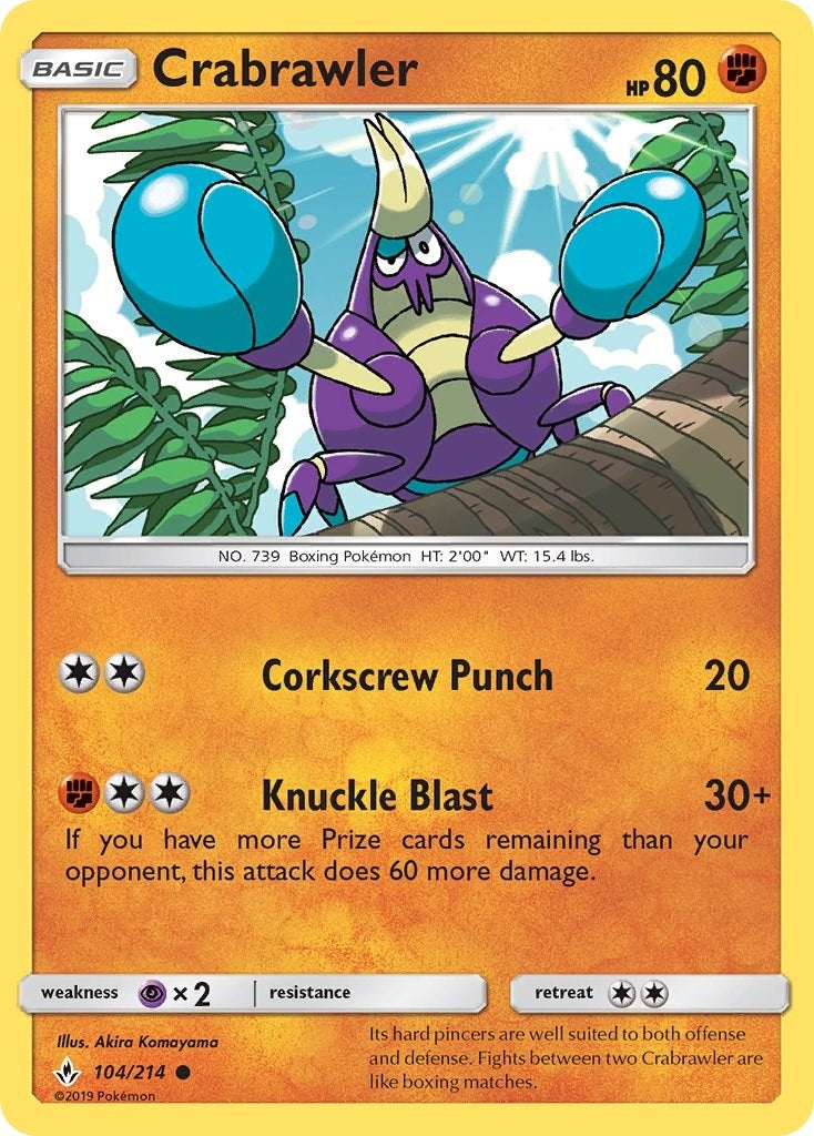 Image for Crabrawler (SM - Unbroken Bonds) (104/214) - Pokemon