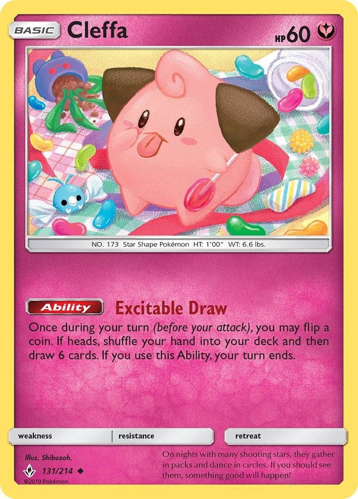 Image for Cleffa (SM - Unbroken Bonds) (131/214) - Pokemon