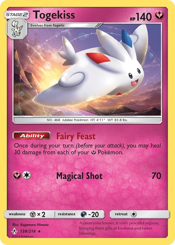 Image for Togekiss (SM - Unbroken Bonds) (138/214) - Pokemon