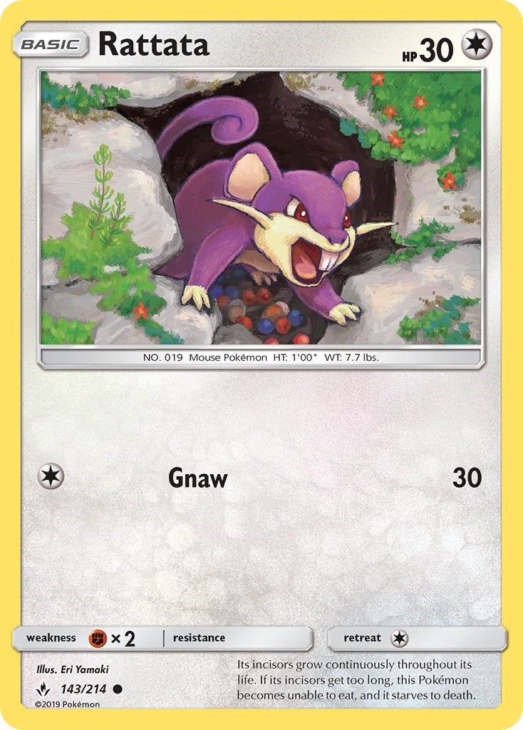 Image for Rattata (SM - Unbroken Bonds) (143/214) - Pokemon