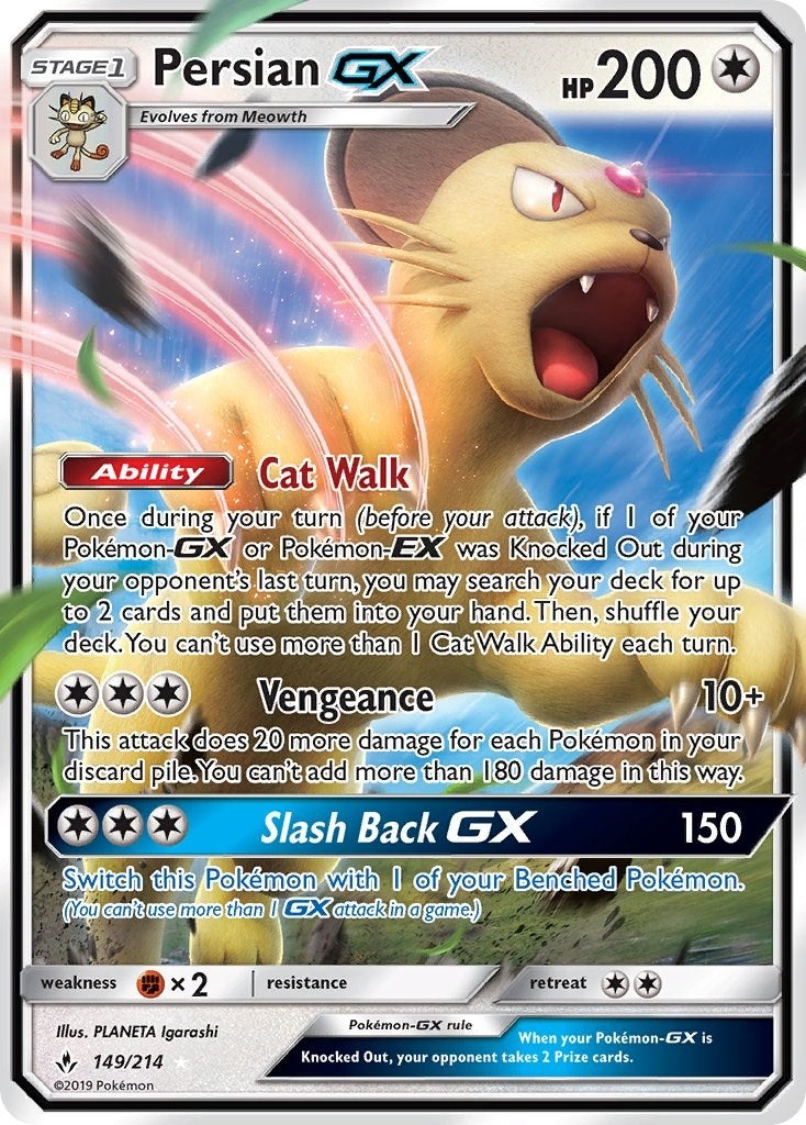 Image for Persian GX (SM - Unbroken Bonds) (149/214) - Pokemon