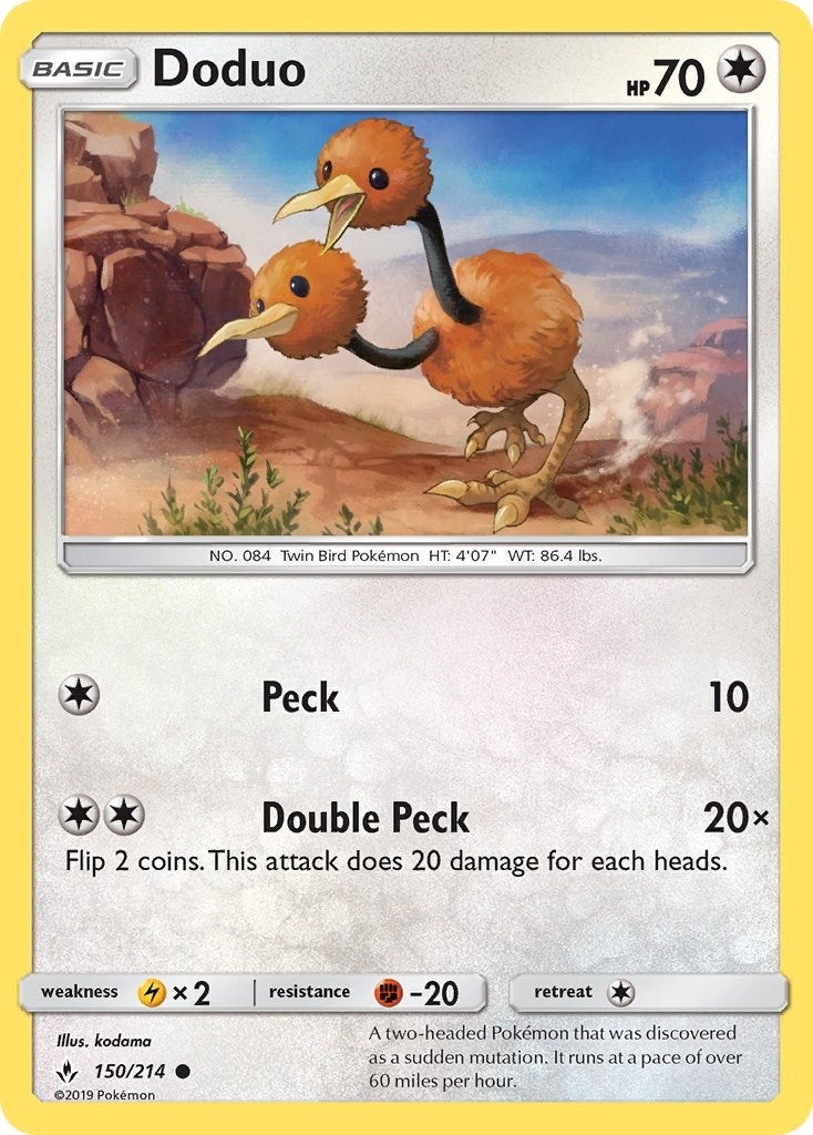 Image for Doduo (SM - Unbroken Bonds) (150/214) - Pokemon