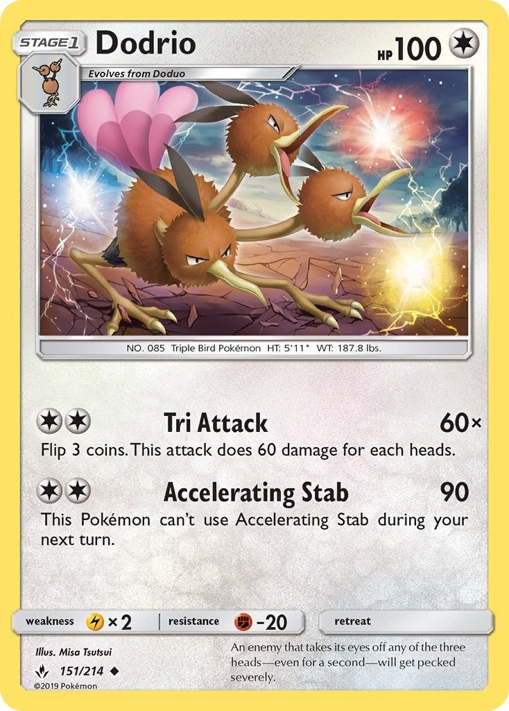 Image for Dodrio (SM - Unbroken Bonds) (151/214) - Pokemon