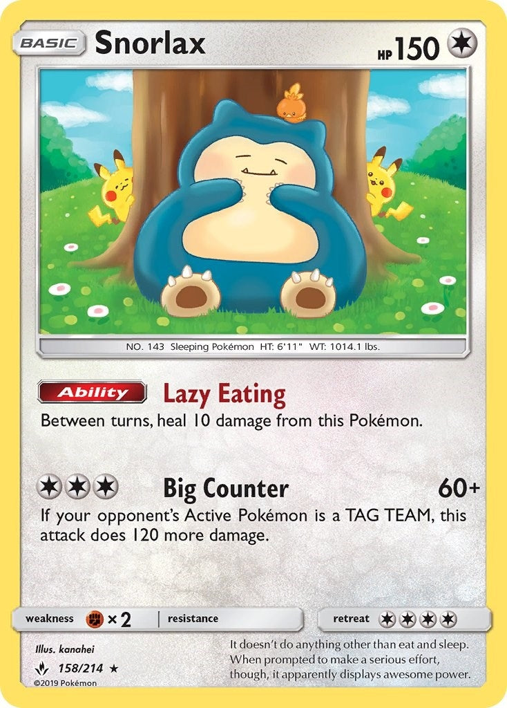 Image for Snorlax (SM - Unbroken Bonds) (158/214) - Pokemon
