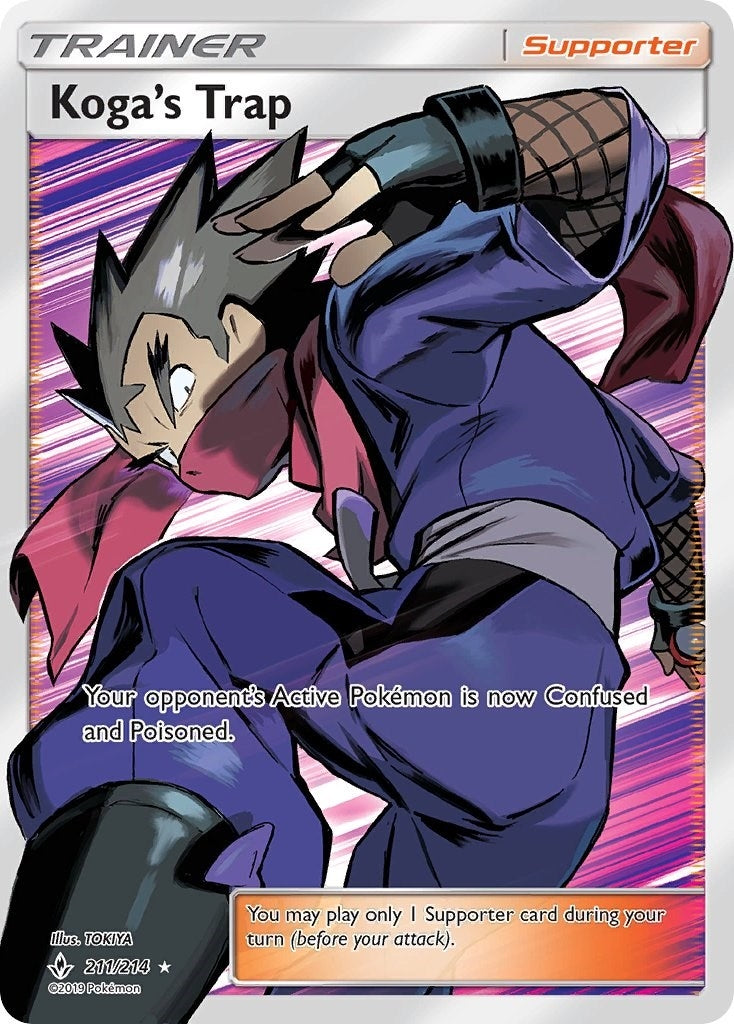 Image for Koga's Trap (Full Art) (SM - Unbroken Bonds) (211/214) - Pokemon