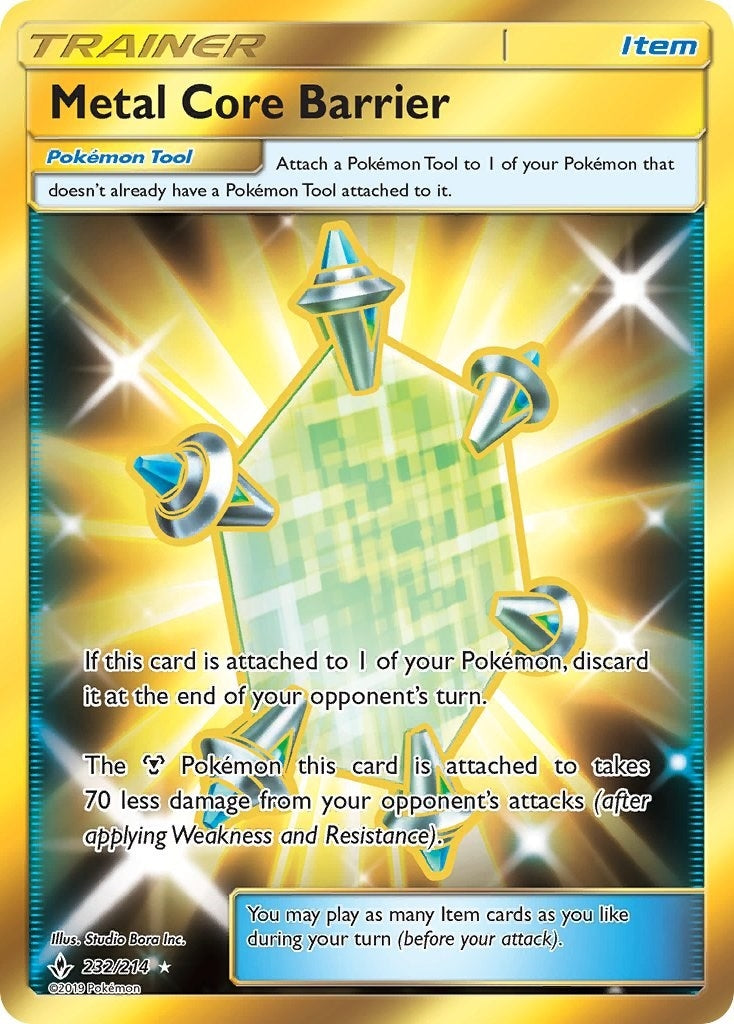 Image for Metal Core Barrier (Secret) (SM - Unbroken Bonds) (232/214) - Pokemon