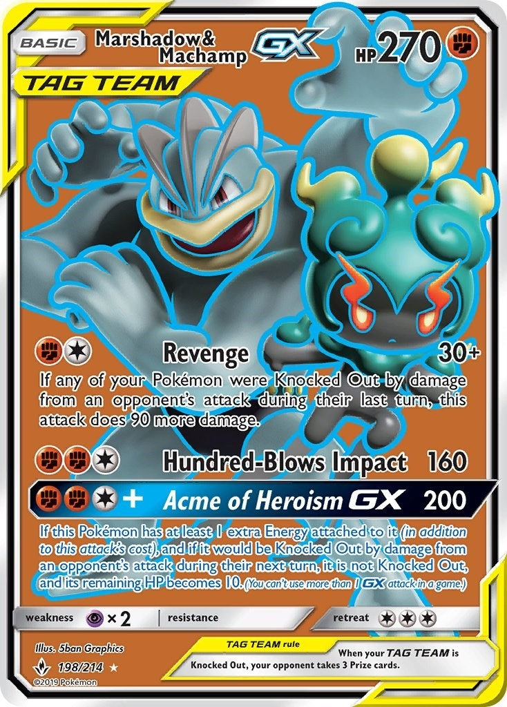 Image for Marshadow & Machamp GX (198) (Full Art) (SM - Unbroken Bonds) (198/214) - Pokemon
