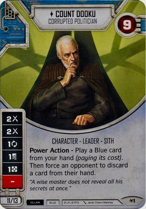 Image for Count Dooku - Corrupted Politician (Card Only) (Allies of Necessity) (1) - Star Wars: Destiny