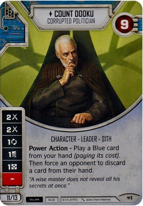 Image for Count Dooku - Corrupted Politician (Allies of Necessity) (1) - Star Wars: Destiny