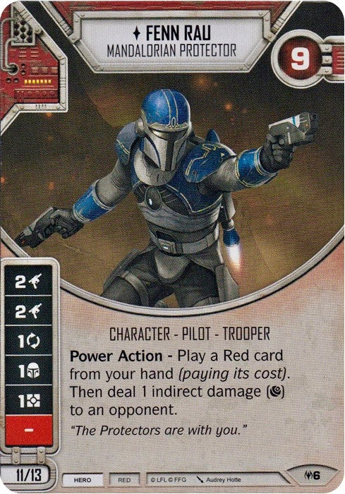 Image for Fenn Rau - Mandalorian Protector (Allies of Necessity) (6) - Star Wars: Destiny