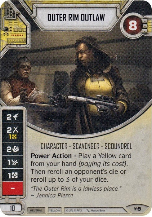 Image for Outer Rim Outlaw (Card Only) (Allies of Necessity) (9) - Star Wars: Destiny