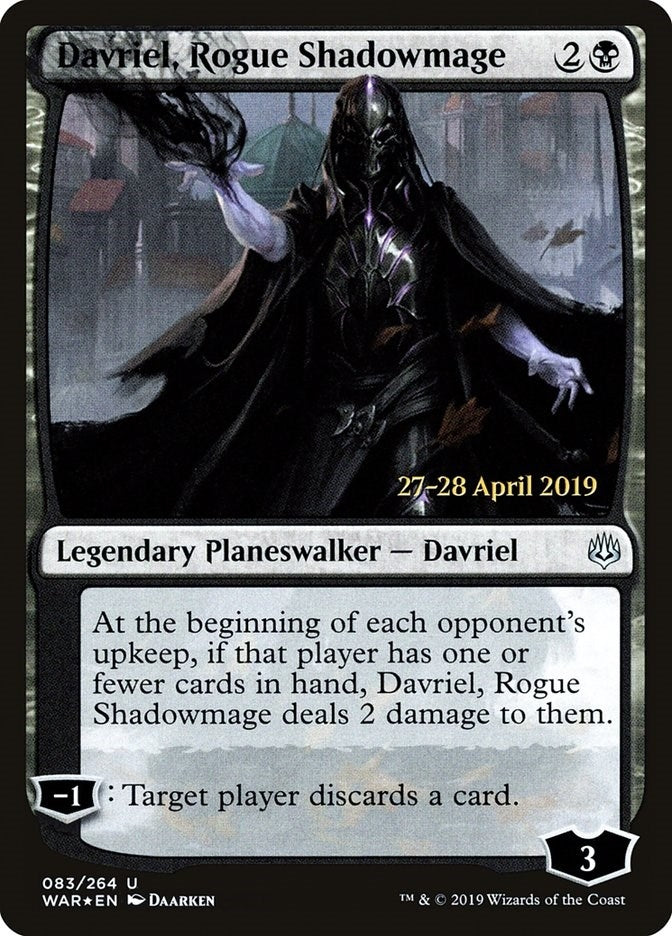 Image for Davriel, Rogue Shadowmage (Prerelease Cards) (83) - Magic: The Gathering