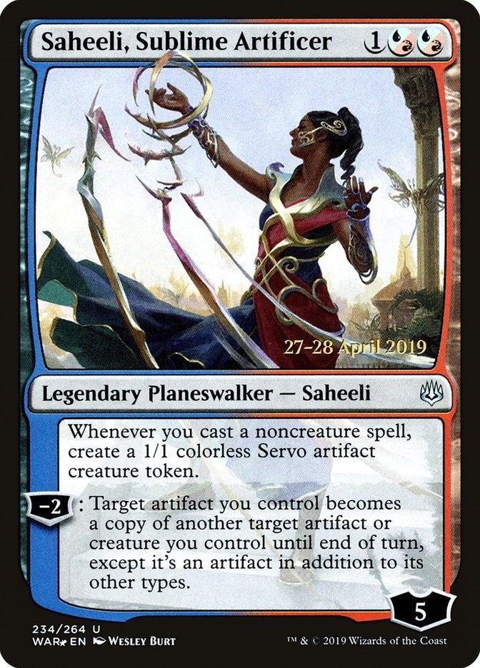 Image for Saheeli, Sublime Artificer (Prerelease Cards) (234) - Magic: The Gathering