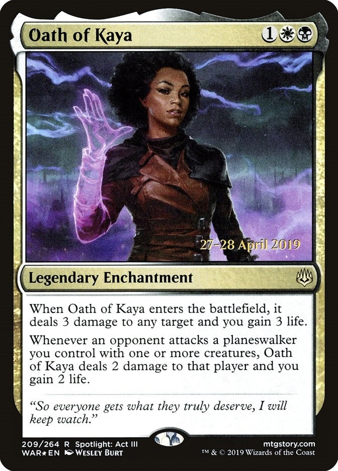 Image for Oath of Kaya (Prerelease Cards) (209) - Magic: The Gathering
