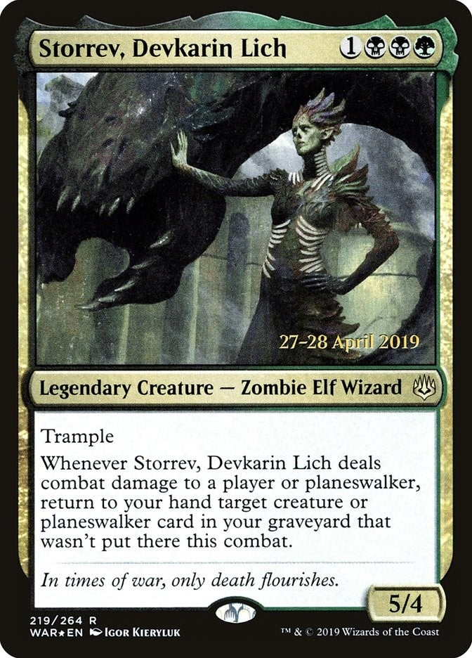 Image for Storrev, Devkarin Lich (Prerelease Cards) (219) - Magic: The Gathering