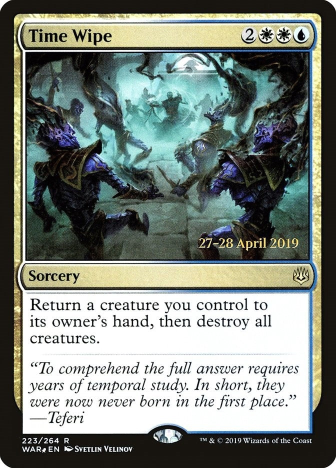 Image for Time Wipe (Prerelease Cards) (223) - Magic: The Gathering