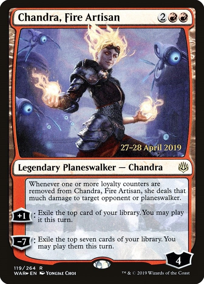 Image for Chandra, Fire Artisan (Prerelease Cards) (119) - Magic: The Gathering