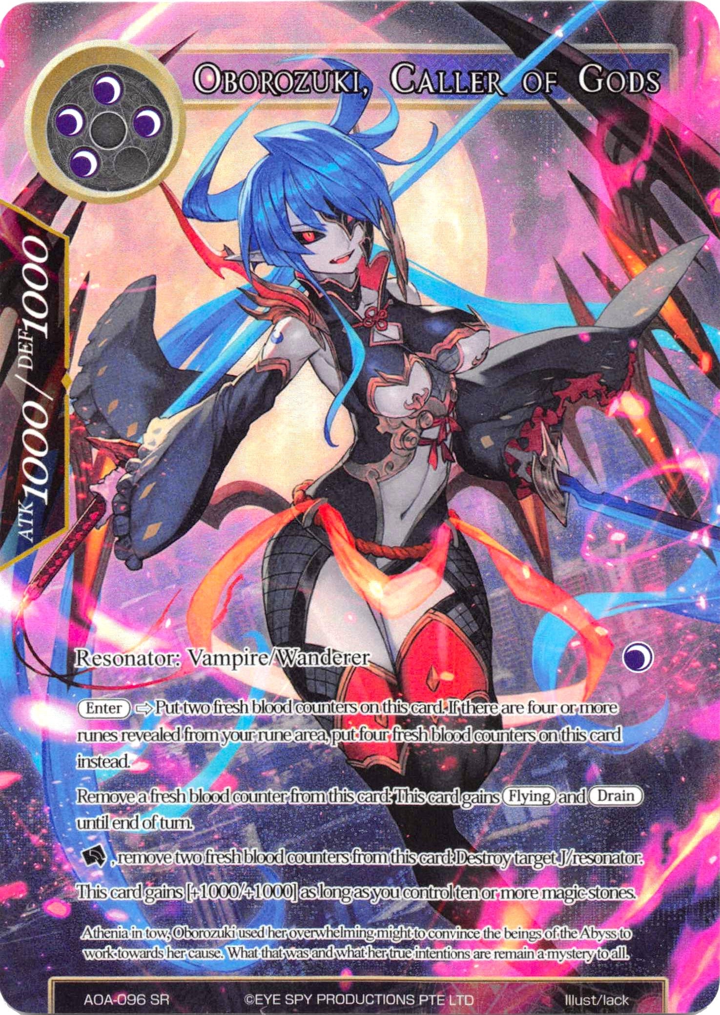 Image for Oborozuki, Caller of Gods (Full Art) (Awakening of the Ancients) (AOA-096) - Force of Will