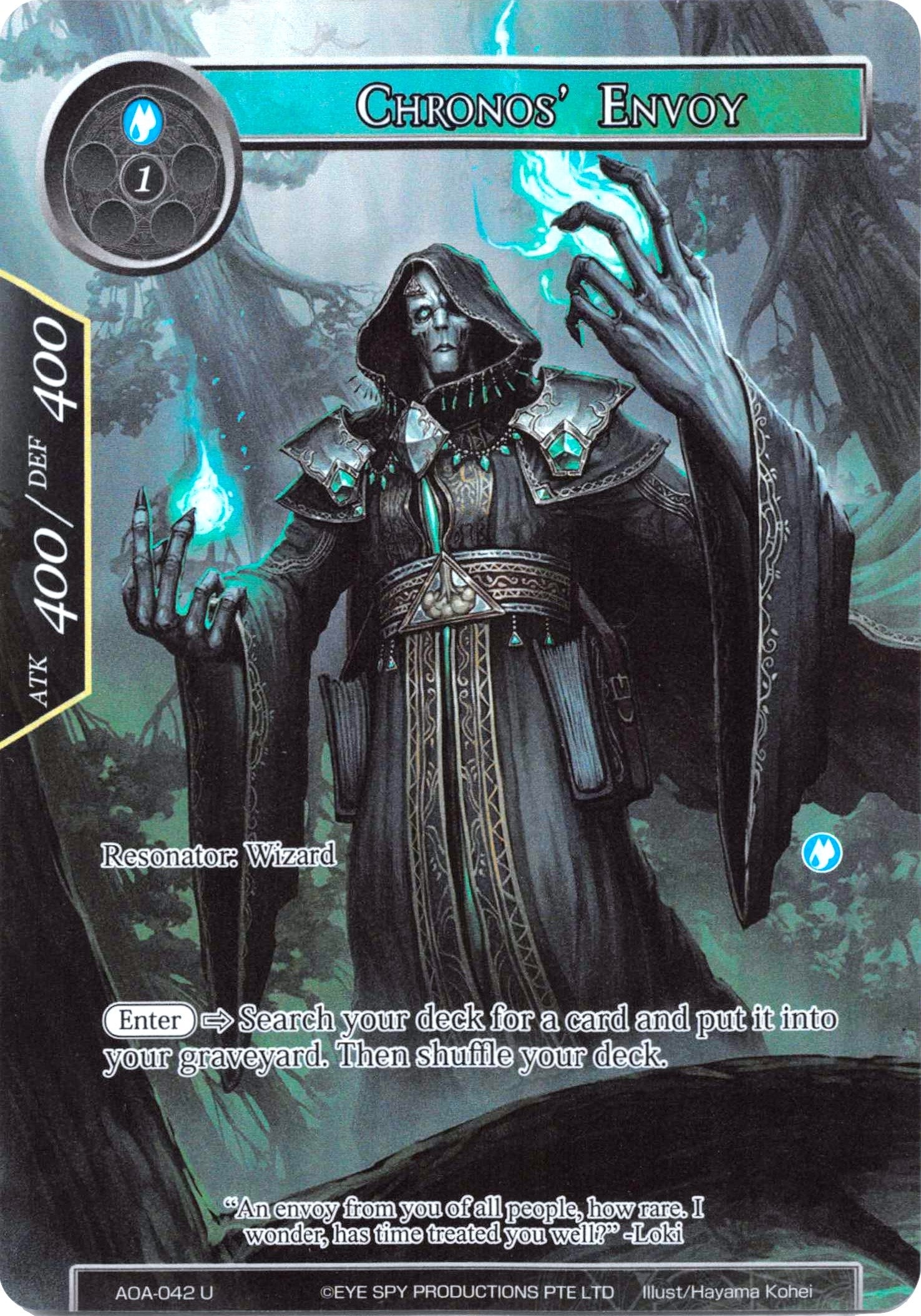 Image for Chronos' Envoy (Full Art) (Awakening of the Ancients) (AOA-042) - Force of Will