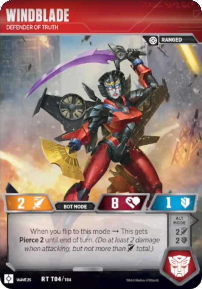 Image for Windblade - Defender of Truth (Wave 2S - Bumblebee vs Megatron) (Rise of the Combiners) (T04) - Transformers TCG