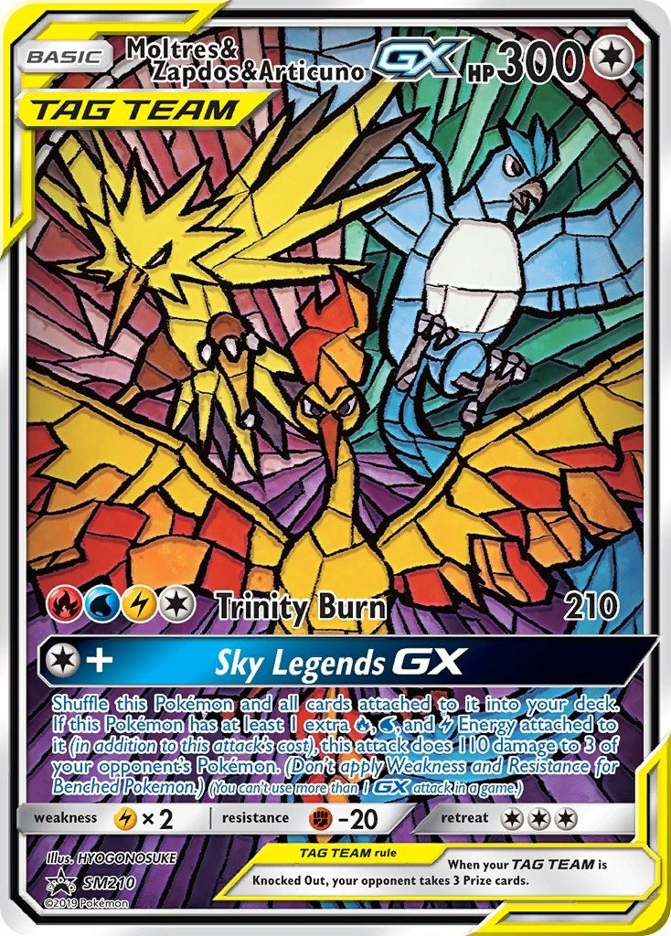 Image for Moltres & Zapdos & Articuno GX (SM Promos) (SM210) - Pokemon