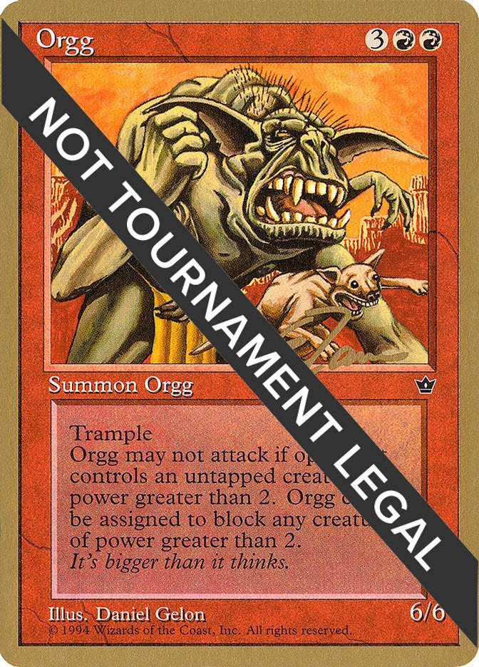 Image for Orgg - 1996 Eric Tam (FEM) (World Championship Decks) - Magic: The Gathering
