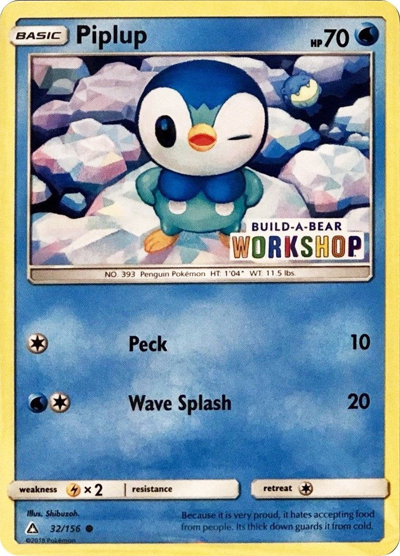 Image for Piplup - 32/156 (Build-A-Bear Workshop Exclusive) (Miscellaneous Cards & Products) (032/156) - Pokemon