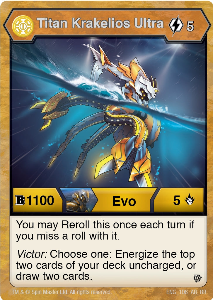 Image for Titan Krakelios Ultra (Resurgence) (106) - Bakugan TCG
