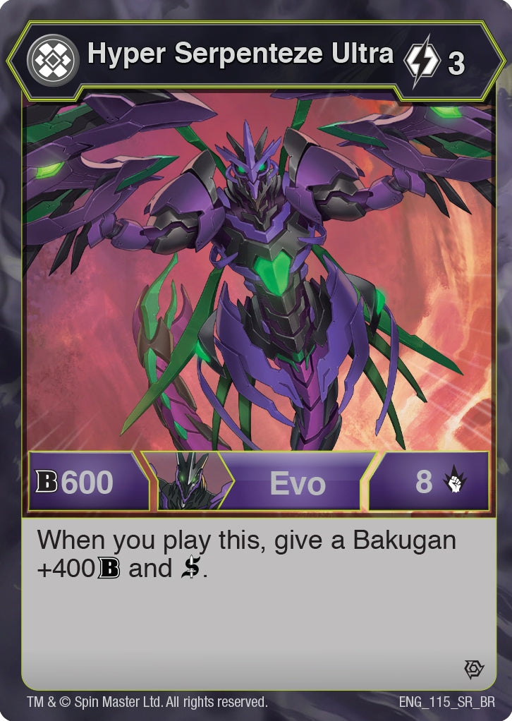 Image for Hyper Serpenteze Ultra (Resurgence) (115) - Bakugan TCG