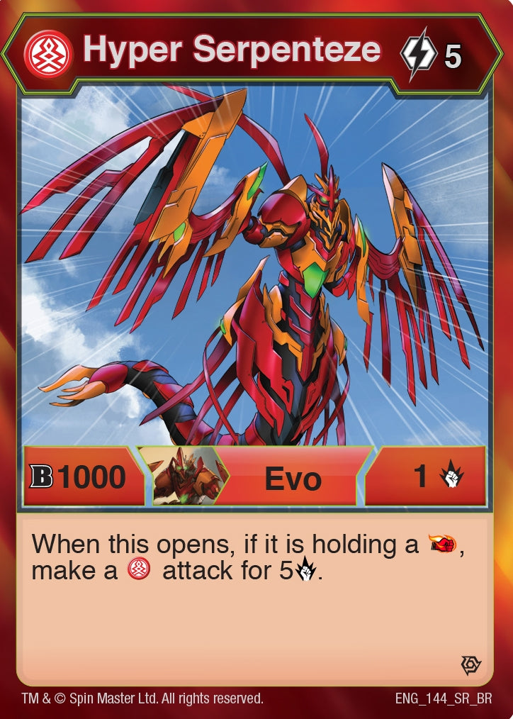 Image for Hyper Serpenteze (144) (Resurgence) (144) - Bakugan TCG
