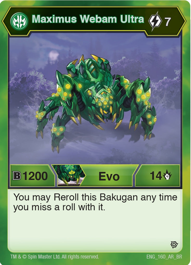Image for Maximus Webam Ultra (Resurgence) (160) - Bakugan TCG
