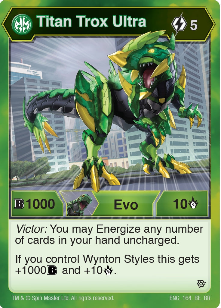 Image for Titan Trox Ultra (164) (Resurgence) (164) - Bakugan TCG