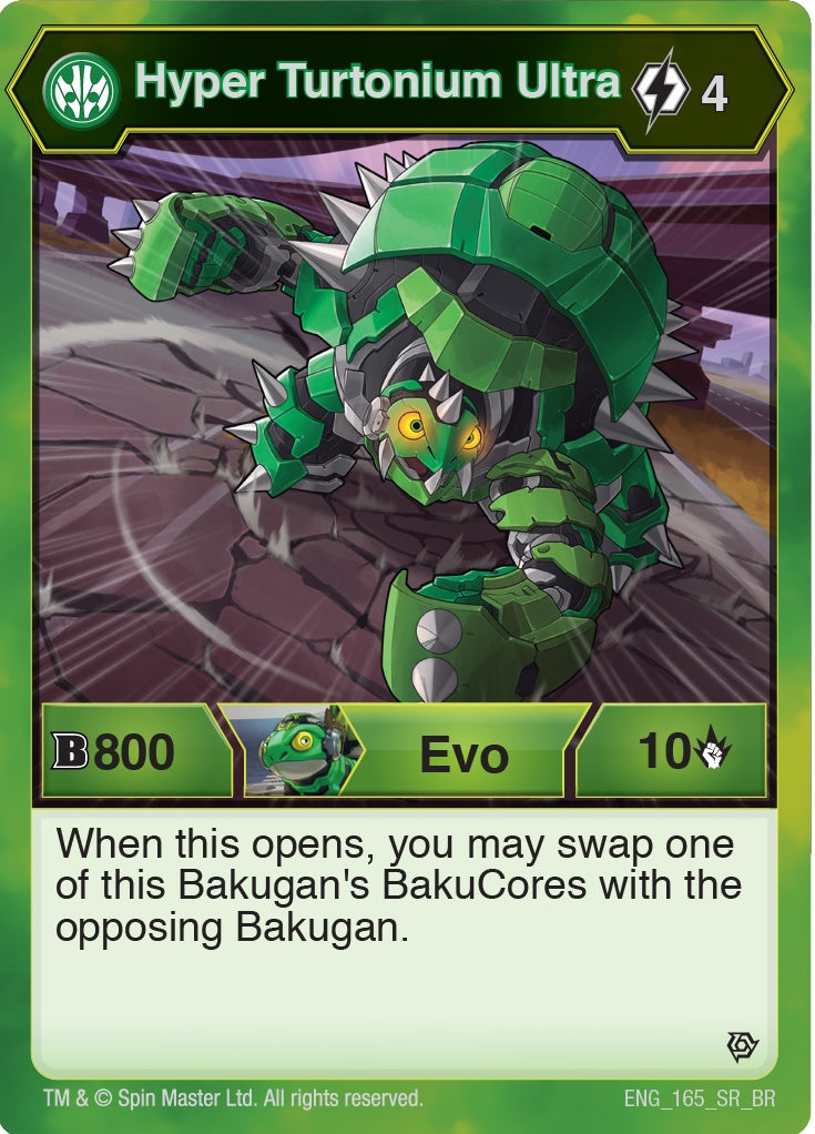 Image for Hyper Turtonium Ultra (165) (Resurgence) (165) - Bakugan TCG