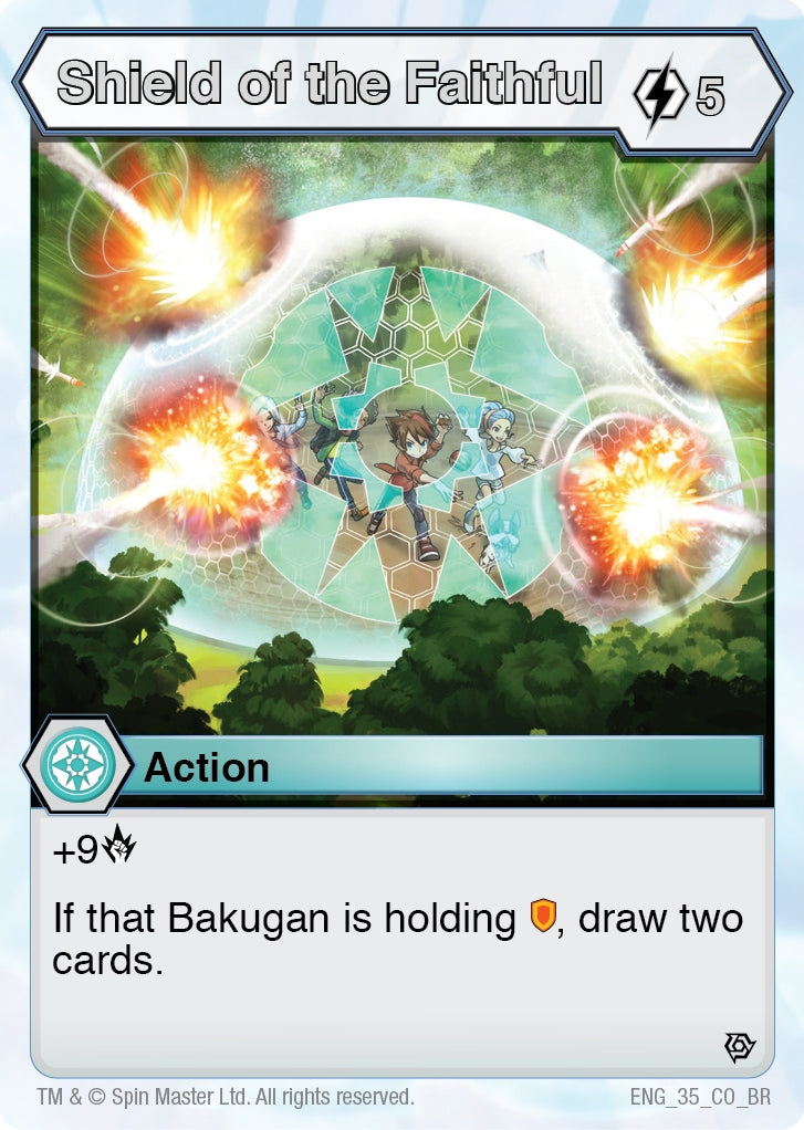 Image for Shield of the Faithful (Resurgence) (35) - Bakugan TCG