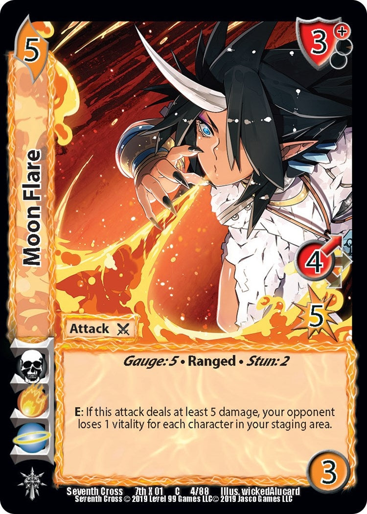 Image for Moon Flare (Seventh Cross) (4) - UniVersus